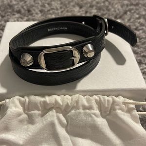 Balenciaga 'Arena' double-wrap bracelet